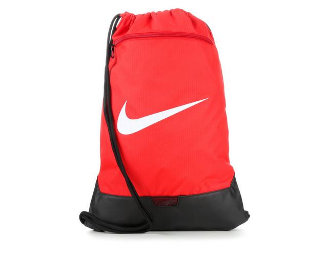 Nike Brasilia Gymsack Drawstring Bag in University Red color