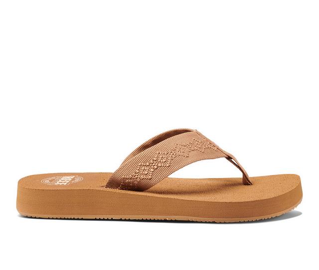 Women's Reef Sandy Flip-Flops in Tan color