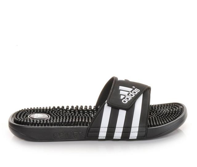 Men's Adidas Adissage Sport Slides in Black/White color