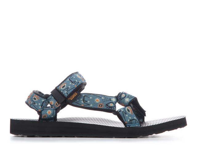 Women's Teva Original Universal Outdoor Sandals in Teal/Orange color