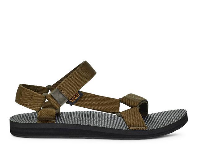 Men's Teva Original Universal Outdoor Sandals in DK OLIVE color