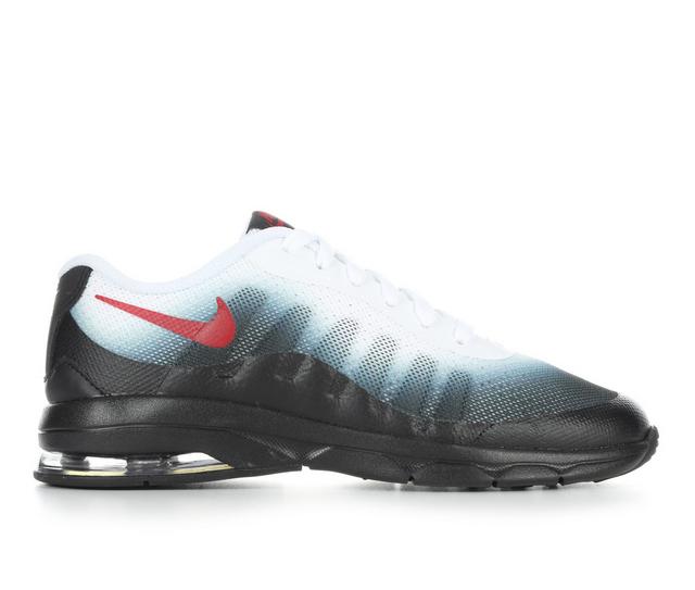 Boys' Nike Little Kid Air Max Invigor Running Shoes in Wht/Red/Smokgry color