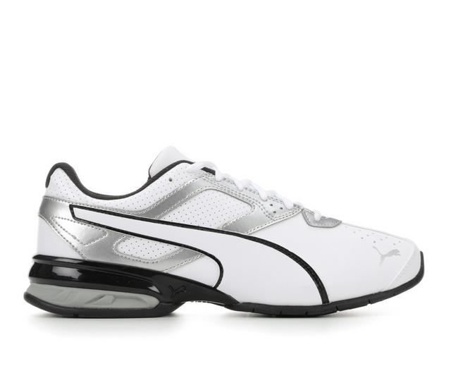 Men's Puma Tazon 6 Sneakers in Wht/Blk/Silv color