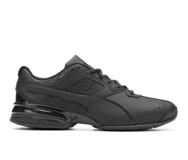 Men's Puma Tazon Fracture Sneakers in Black/Black color