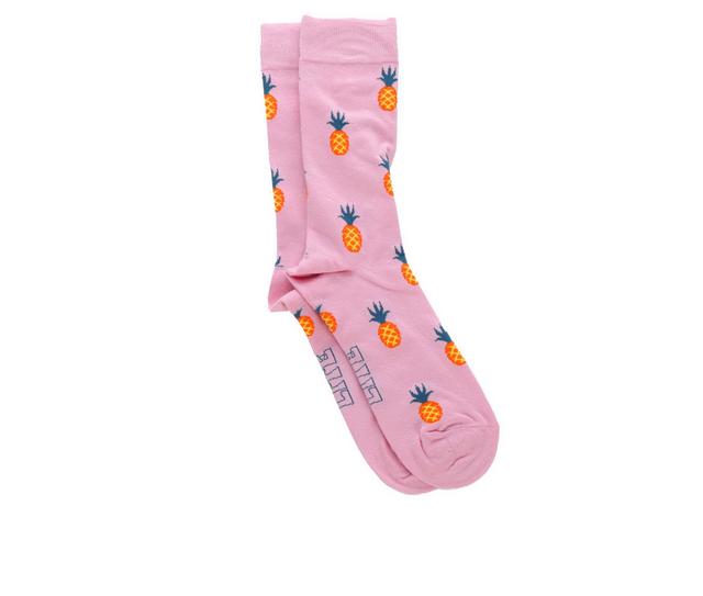 Happy Socks Men's HS Novelty Dress Crew Socks in Men Pineapple color