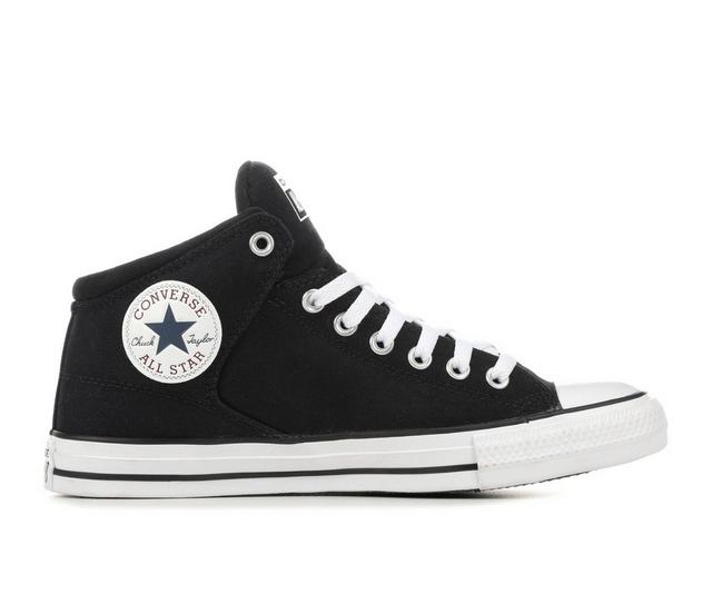 Adults' Converse Chuck Taylor All Star Foundation Hi Sneakers in Black/White color