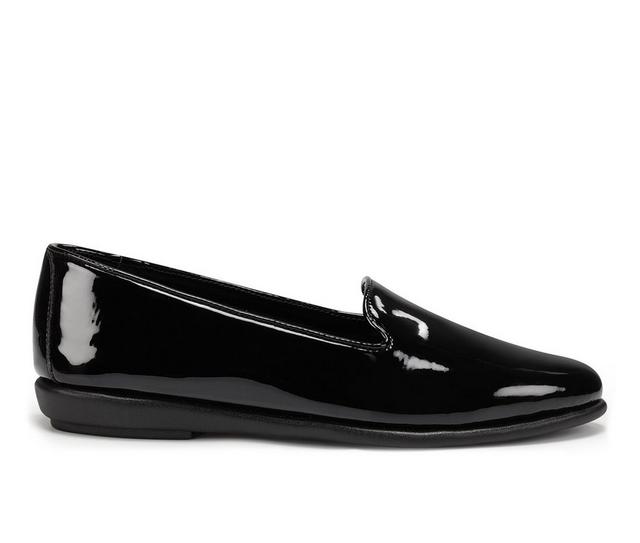 Women's Aerosoles Betunia Loafers in Black Patent color