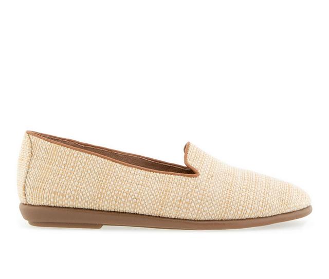 Women's Aerosoles Betunia Loafers in Natural Raffia color