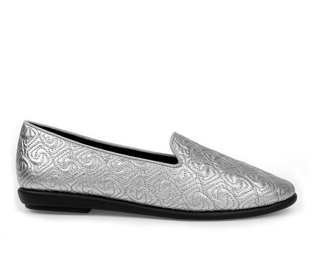 Women's Aerosoles Betunia Loafers in Silver color