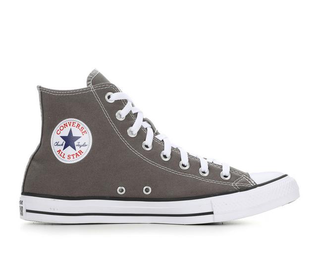 Adults' Converse Chuck Taylor All Star Canvas Hi Sneakers in Charcoal color
