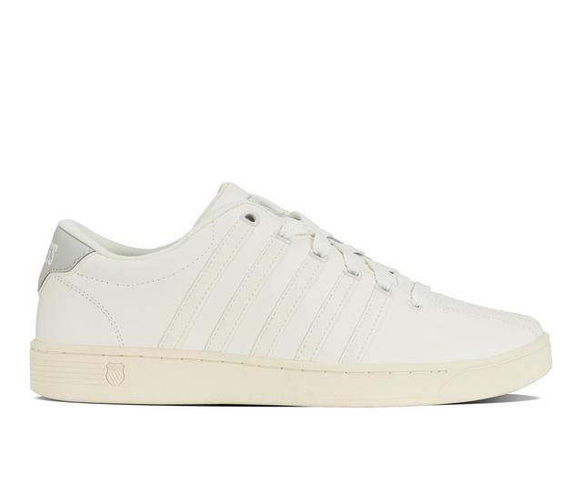 Men's K-Swiss Court Pro 2 Comfort Retro Sneakers in Blanc/Gray Vio color
