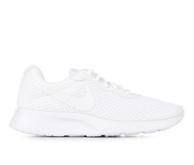 Women's Nike Tanjun Sustainable Sneakers in White/Wht/Wht color