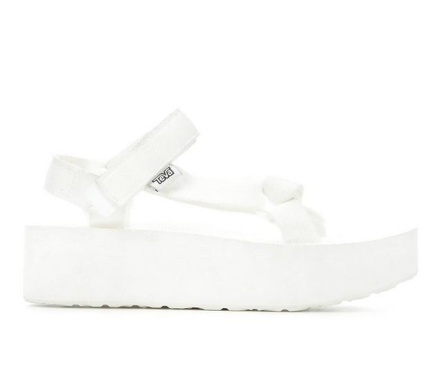 Women's Teva Flatform Universal Outdoor Sandals in Bright White color