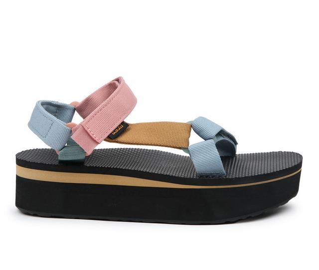 Women's Teva Flatform Universal Outdoor Sandals in Light Multi color