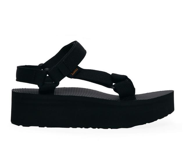 Women's Teva Flatform Universal Outdoor Sandals in Black color