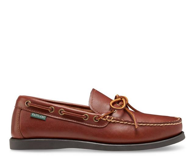 Men's Eastland Yarmouth Boat Shoes in Tan color
