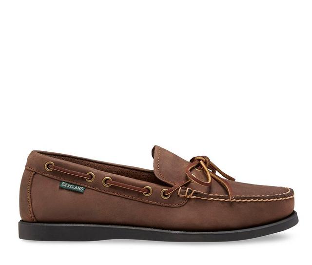 Men's Eastland Yarmouth Boat Shoes in Bomber Brown color