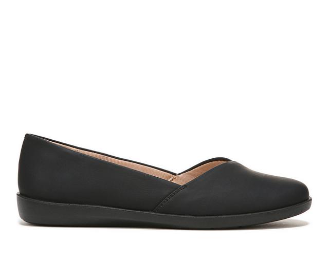 Women's LifeStride Notorious Flats in Black Fabric color
