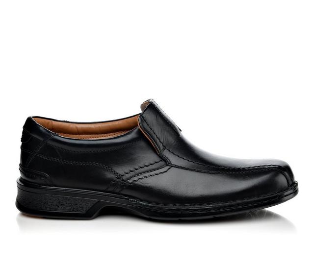 Men's Clarks Escalade Step Slip-On Shoes in Black color