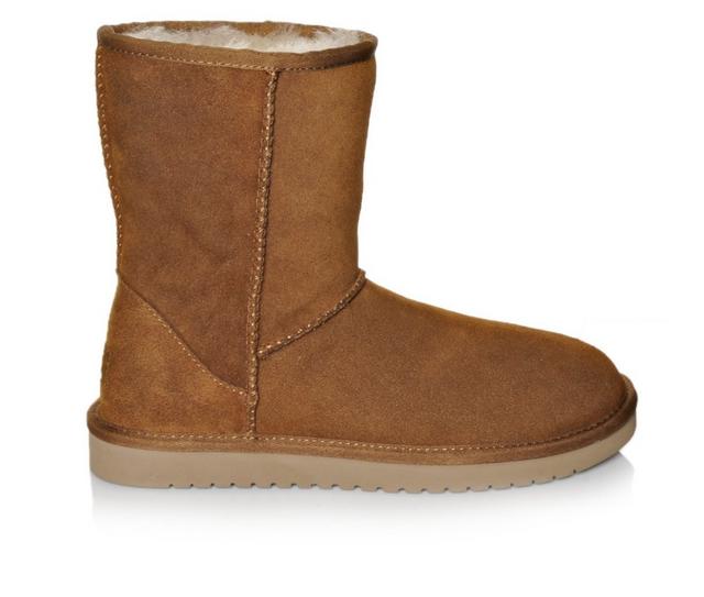Women's Koolaburra by UGG Classic Short Winter Boots in Chestnut color
