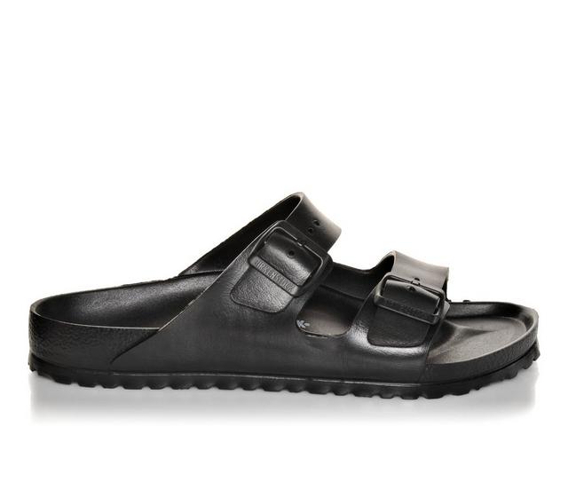 Men's Birkenstock Arizona Essentials Footbed Sandals in Black color