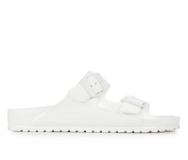Men's Birkenstock Arizona Essentials Footbed Sandals in White color