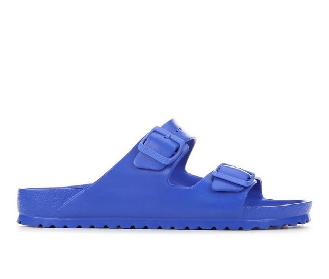 Men's Birkenstock Arizona Essentials Footbed Sandals in Ultra Blue color