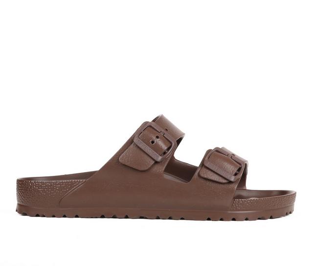 Men's Birkenstock Arizona Essentials Footbed Sandals in Roast color