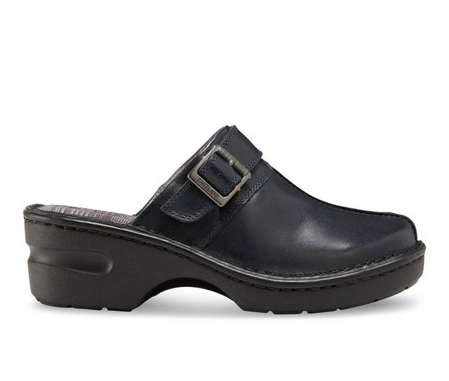 Women's Eastland Mae Clogs in Navy color