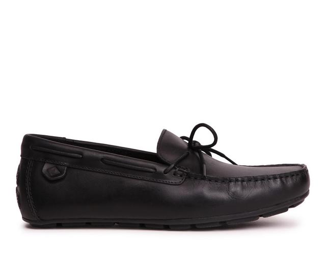 Men's Sperry Wave Driver Moccasin Loafers in Black color