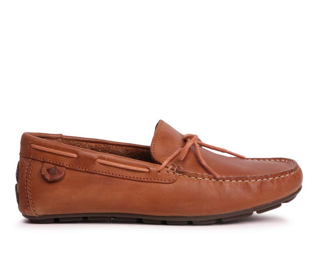 Men's Sperry Wave Driver Moccasin Loafers in Tan color