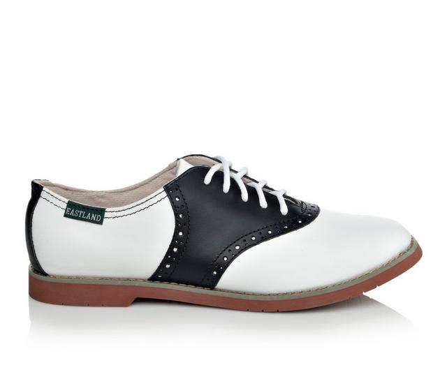 Women's Eastland Sadie Classic Oxfords in Black/White color