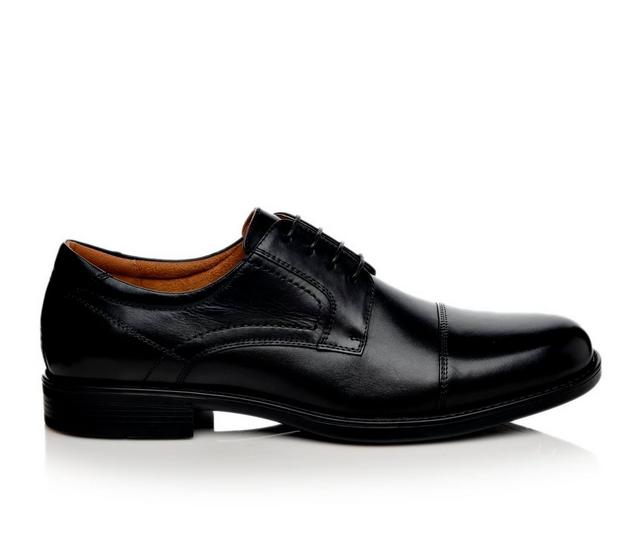 Men's Florsheim Midtown Cap Toe Oxford Dress Shoes in Black color