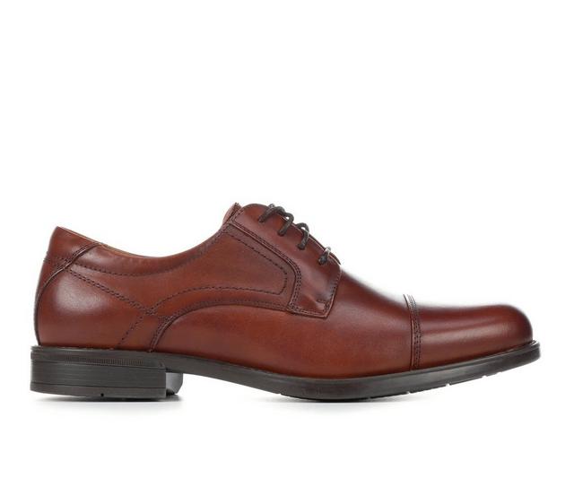 Men's Florsheim Midtown Cap Toe Oxford Dress Shoes in Cognac color