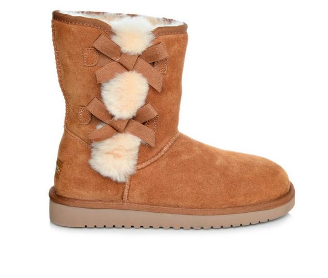 Women's Koolaburra by UGG Victoria Short Winter Boots in Chestnut color