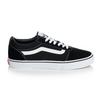 Black/Wht Suede