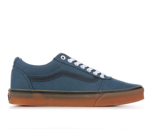 Men's Vans Ward Skate Shoes in Teal/Gum color