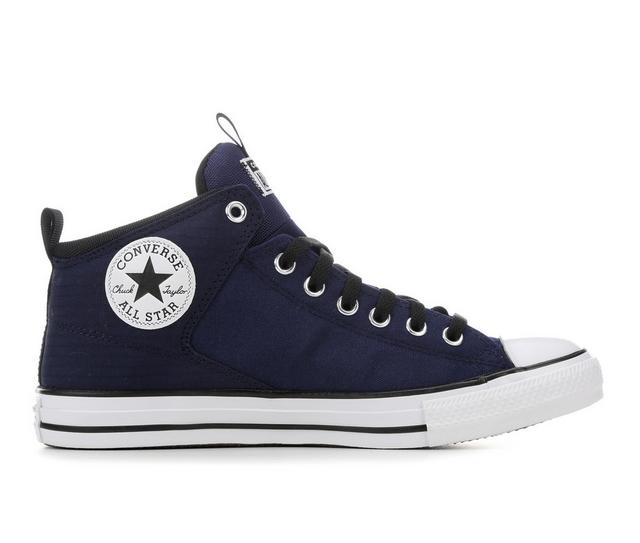 Adults' Converse Chuck Taylor All Star High Street Sneakers in Nvy/Blk Can Rip color
