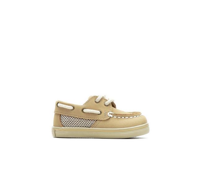 Boys' Sperry Infant & Toddler Intrepid Boat Shoes in Linen/Oat color