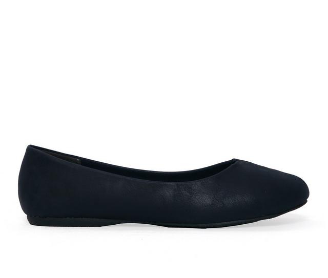 Women's Jellypop Indy Flats in Navy color