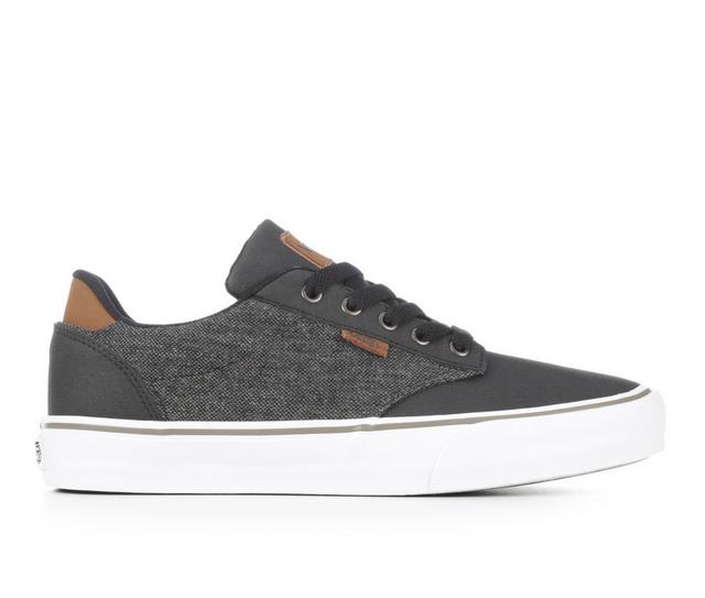 Men's Vans Atwood Deluxe Skate Shoes in Black Dachshund color