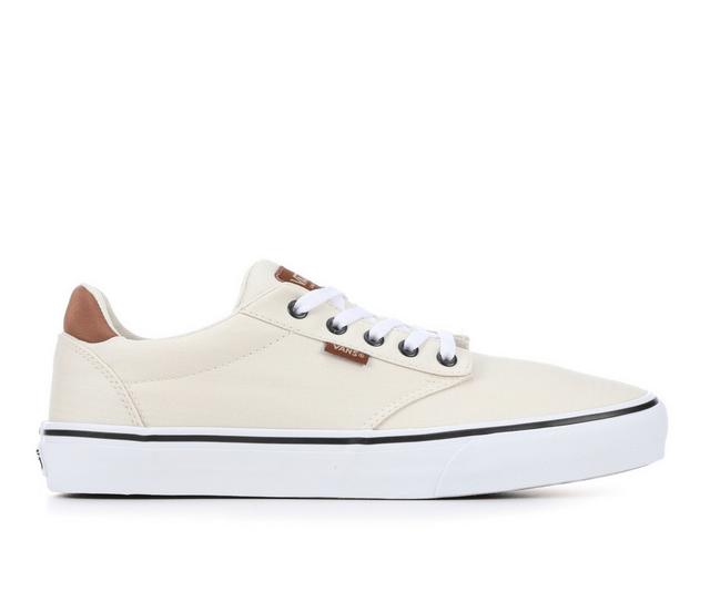 Men's Vans Atwood Deluxe Skate Shoes in Turtledove color