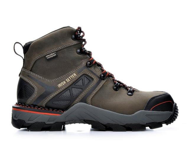 Men's Irish Setter by Red Wing 83628 Crosby Composite Toe Waterproof Work Boots in Gray color