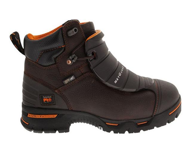 Men's Timberland Pro A172T Endurance Steel Toe Met Guard Work Boots in Brown color