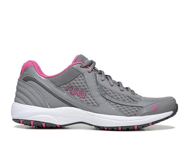 Women's Ryka Dash 3 Walking Shoes in Grey color