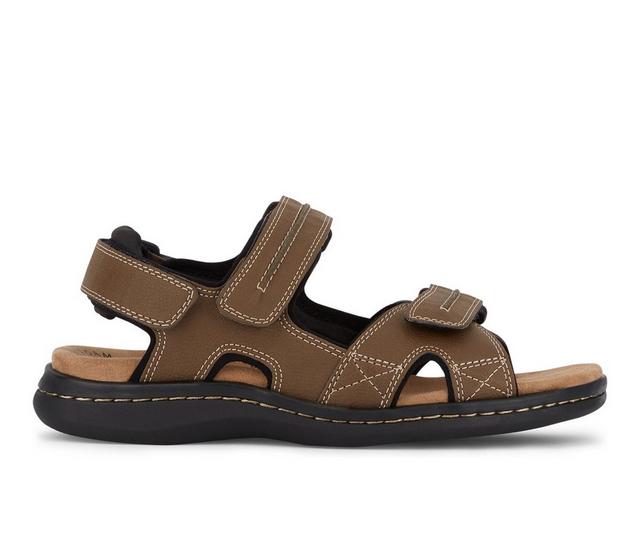 Men's Dockers Newpage Outdoor Sandals in Dark Tan color