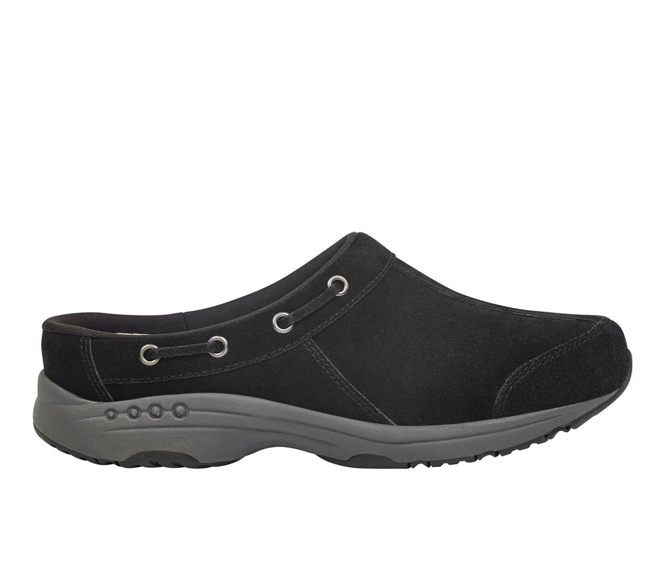 Easy Spirit Scarpe Da Walking Donna - Modello Pull Tab, Colore Taupe, Tacco Piatto 1.25 Pollici, Chiusura Con Lacci