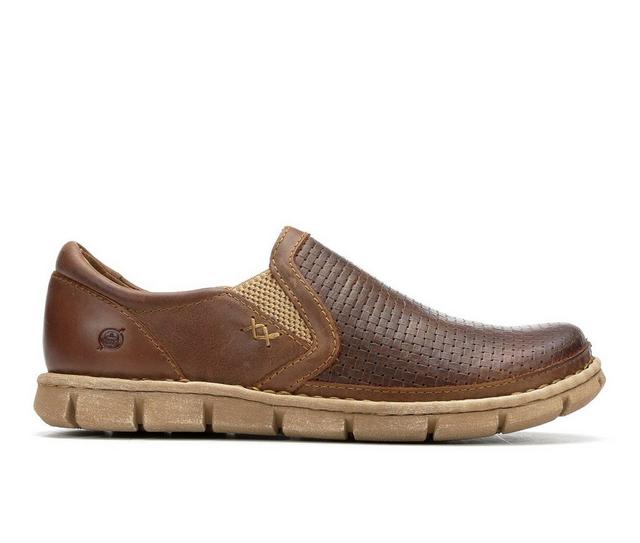 Men's Born Sawyer Slip On Shoes in Brown Embossed color