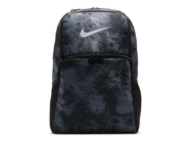 Nike Brasilia XL Graphic Backpack in Iron Grey Camo color