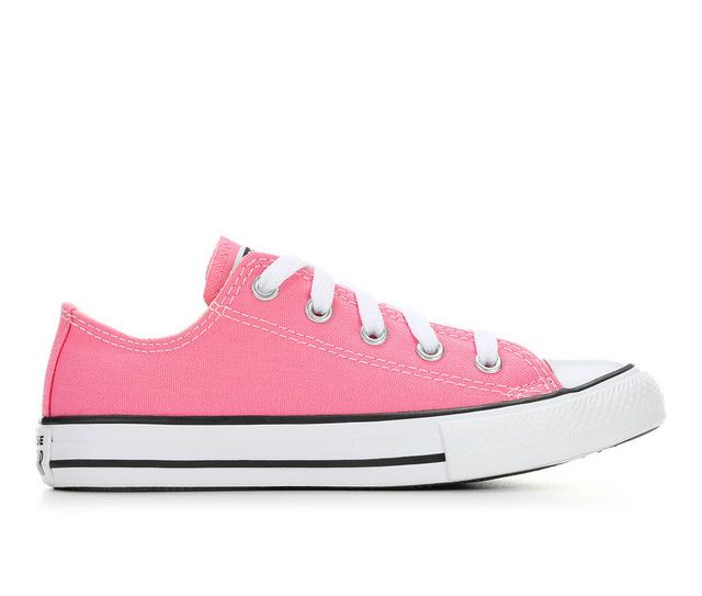 Kids' Converse Little Kid Chuck Taylor Ox Sneakers in Pink color